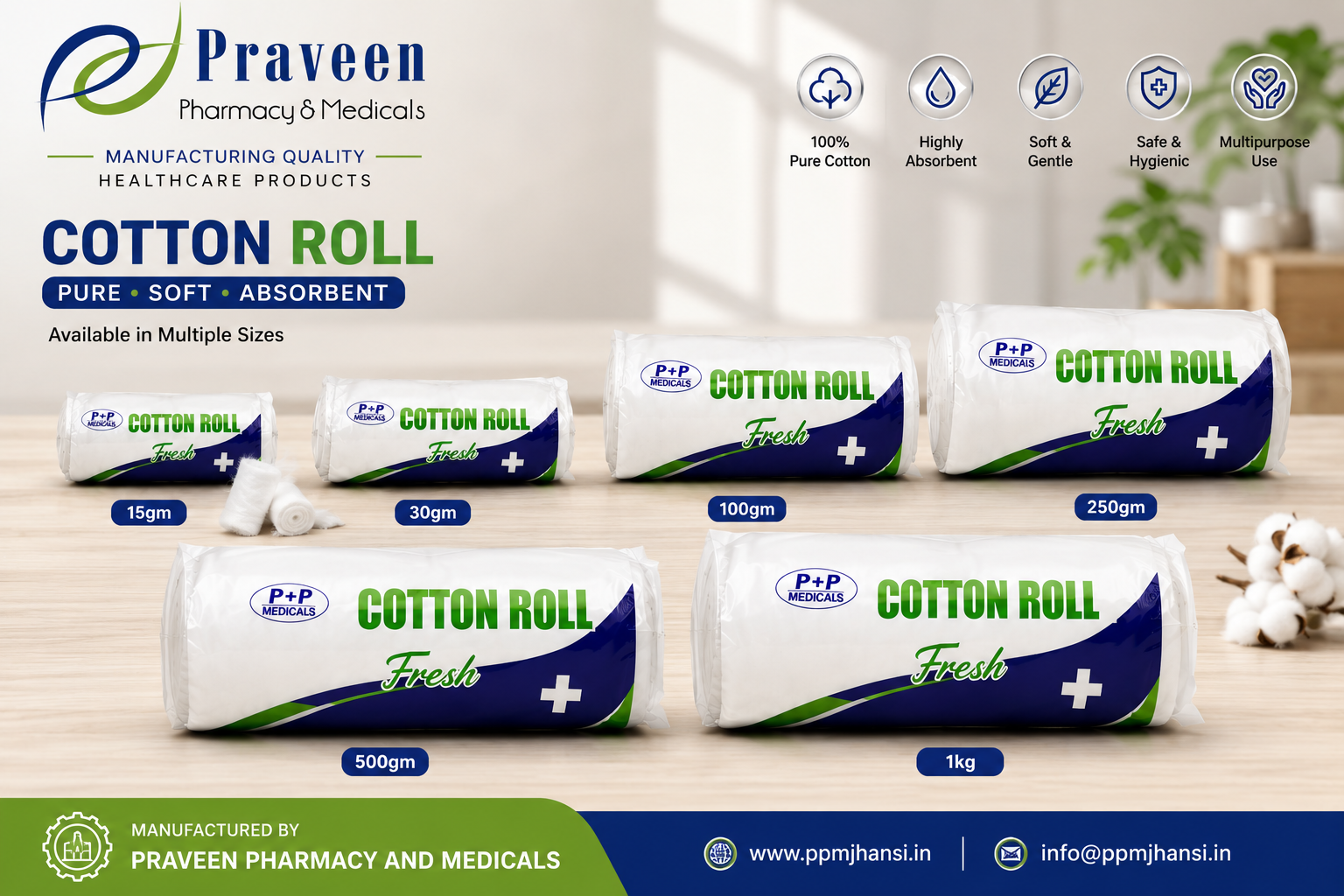 Cotton rolls